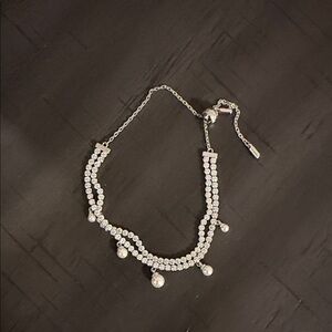 Elegant Silver Pearl Bracelet